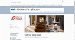 Desktop Screenshot of elektro-stirnweiss.mein-elektroinstallateur.de