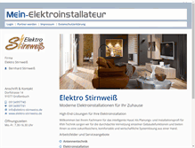 Tablet Screenshot of elektro-stirnweiss.mein-elektroinstallateur.de