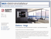 Tablet Screenshot of elektro-voigt.mein-elektroinstallateur.de