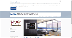 Desktop Screenshot of elektrotechnik-hugo.mein-elektroinstallateur.de