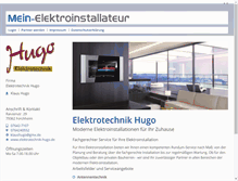 Tablet Screenshot of elektrotechnik-hugo.mein-elektroinstallateur.de
